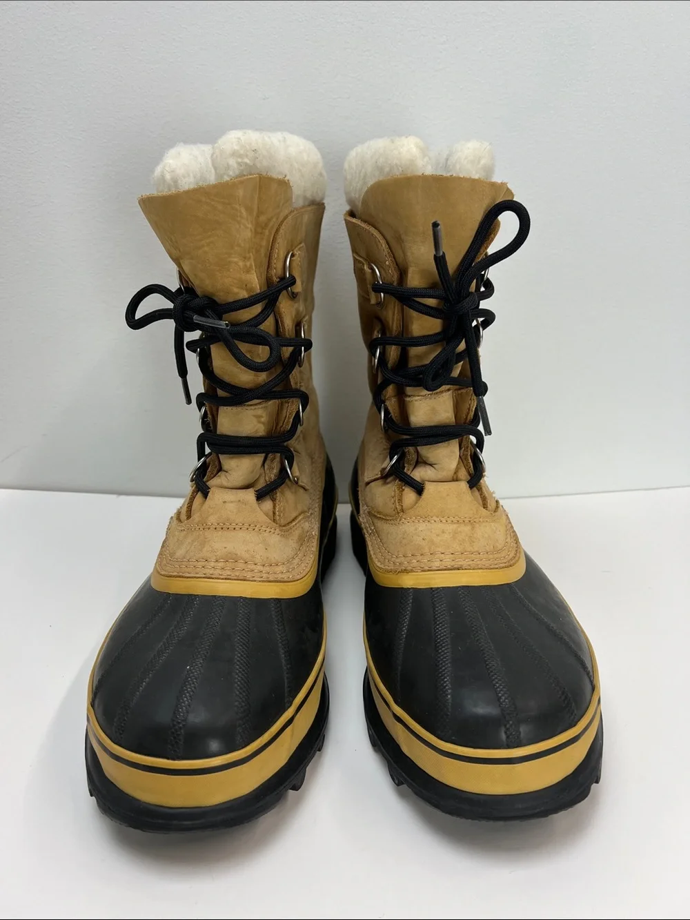 Sorel Caribou Winter Boots Mens 10 Waterproof Warm Insulated Snow Leather